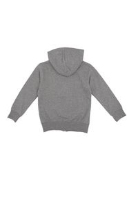 LEONE 1947 APPAREL - Dziecięca bluza z kapturem, zamkiem błyskawicznym na całej długości i logo Basic. Typ kołnierza: kaptur. Kolor: szary. Sport: joga i pilates