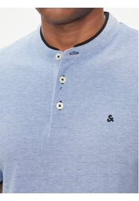 Jack & Jones Polo Paulos 12199711 Niebieski Slim Fit. Typ kołnierza: polo. Kolor: niebieski. Materiał: bawełna #6
