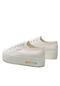 Superga Tenisówki 2790 Platform S7113KW Biały. Kolor: biały. Materiał: materiał. Obcas: na platformie #4