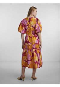 YAS Sukienka 26029918 Fioletowy Regular Fit. Kolor: fioletowy. Materiał: bawełna #4