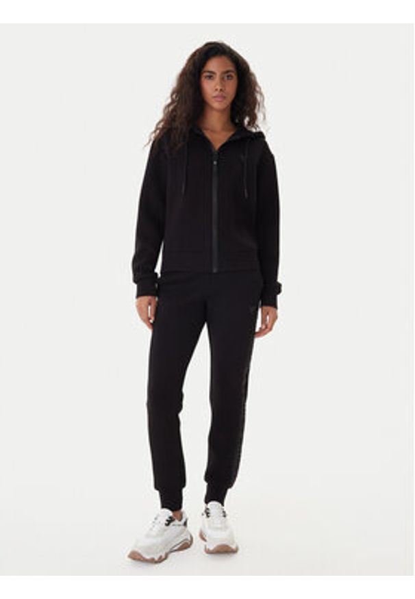 Guess Bluza V3RQ11 K7UW2 Czarny Regular Fit. Kolor: czarny. Materiał: wiskoza