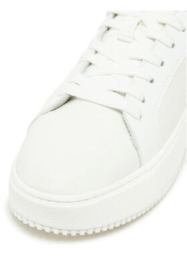 Calvin Klein Jeans Sneakersy Chunky Cupsole Low Mg YW0YW01769 Biały. Kolor: biały. Materiał: skóra