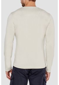 Aeronautica Militare - AERONAUTICA MILITARE Beżowy męski longsleeve, Rozmiar XXL. Kolor: beżowy. Długość rękawa: długi rękaw