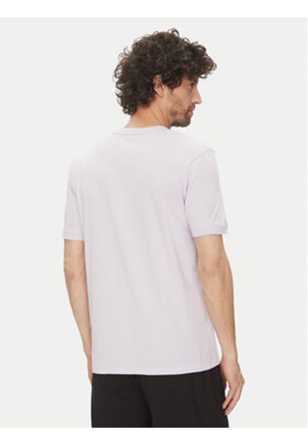 Hugo - HUGO T-Shirt Diragolino212 50447978 Fioletowy Regular Fit. Kolor: fioletowy. Materiał: bawełna