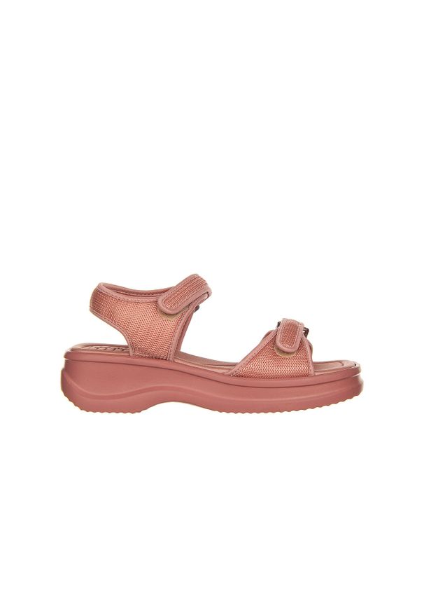 Sandały Azaleia Vera Therapy Pap Ad Nude Dark 23 198038, Róż, Materiał - 38. Okazja: na spacer, na co dzień. Zapięcie: rzepy. Kolor: różowy. Materiał: materiał. Wzór: paski. Styl: casual, sportowy