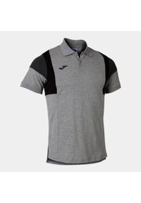 Koszulka polo do tenisa męska Joma Confort III. Typ kołnierza: polo. Kolor: szary. Sport: tenis #1