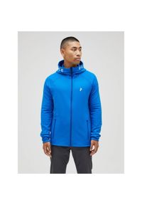 Bluza Peak Performance męska Rider Zip Hood. Kolor: niebieski