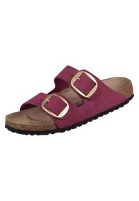 Klapki unisex Birkenstock Arizona. Zapięcie: klamry. Kolor: różowy. Materiał: materiał. Szerokość cholewki: normalna. Sport: pływanie, fitness