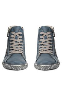 Rieker Trampki Z1221-14 Niebieski. Kolor: niebieski. Materiał: skóra #4