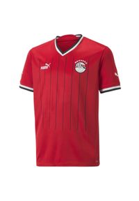 Puma - Młodzieżowa replika koszulki domowej Egiptu 22/23 PUMA Tango Red White. Kolor: wielokolorowy, biały, czerwony. Sport: piłka nożna #1
