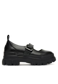 Buffalo Półbuty Aspha Loafer Buckle Os 1620046 Czarny. Kolor: czarny. Materiał: skóra