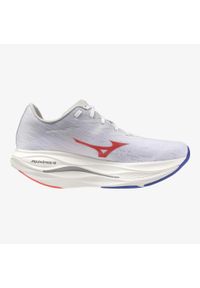 Buty do biegania damskie Mizuno Wave Rebellion Flash 3. Kolor: pomarańczowy, biały, szary, wielokolorowy. Model: Mizuno Wave. Sport: bieganie
