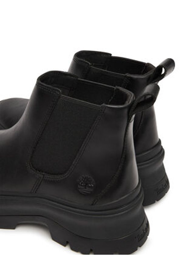 Timberland Sztyblety Roxie lane Mid TB0A28XMW021 Czarny. Kolor: czarny. Materiał: skóra