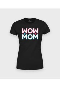 MegaKoszulki - Koszulka damska WOW MOM. Materiał: bawełna #1