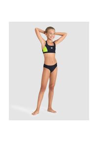 Dziewczęcy dwuczęściowy kostium kąpielowy Arena Thrice R. Kolor: wielokolorowy, czarny, zielony #2