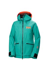 Damska kurtka turystyczna Helly Hansen Powderqueen 3.0. Kolor: zielony. Sezon: zima. Sport: narciarstwo #1