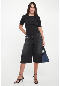 Twinset Milano - T-shirt damski z haftem TWINSET. Wzór: haft #2