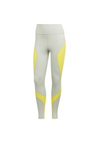 Adidas - Legginsy damskie adidas Training Essentials HIIT Colourblock. Kolor: wielokolorowy, żółty, zielony