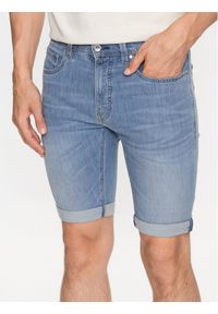 Pierre Cardin Szorty jeansowe 34520/000/8069 Niebieski Regular Fit. Kolor: niebieski. Materiał: jeans, bawełna