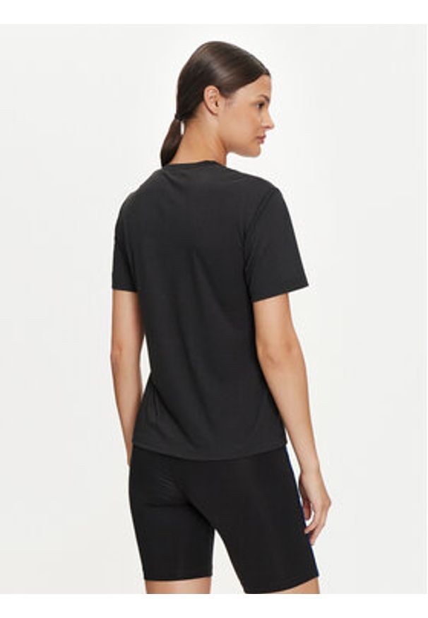 Reebok Koszulka techniczna Id Train Sup Graphic Tee 100035748 Czarny Regular Fit. Kolor: czarny. Materiał: syntetyk
