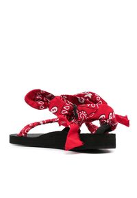 ARIZONA LOVE - Czerwone sandały Trekky Chou. Zapięcie: pasek. Kolor: czerwony. Materiał: bawełna, materiał. Wzór: paski, paisley #3