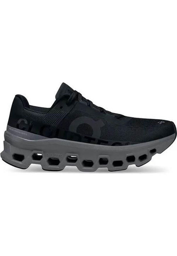 Buty do biegania damskie On Cloudmonster. Zapięcie: sznurówki. Kolor: czarny. Materiał: syntetyk, tkanina, materiał. Szerokość cholewki: normalna. Sport: bieganie