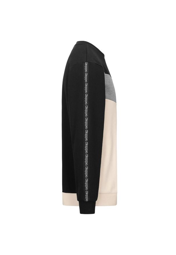 Bluza bez kaptura Męska Kappa Idisson Active Man Czarny. Typ kołnierza: bez kaptura. Kolor: czarny, wielokolorowy. Sport: fitness