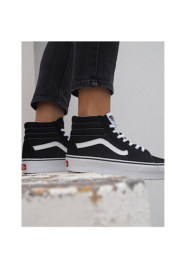 Buty Vans Wysoka Platforma SK8-Hi Platform 2.0. Kolor: czarny. Materiał: materiał. Obcas: na platformie. Model: Vans SK8