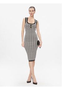 Elisabetta Franchi Sukienka dzianinowa AM-55Z-41E2-V460 Czarny Slim Fit. Kolor: czarny. Materiał: syntetyk, wiskoza #3