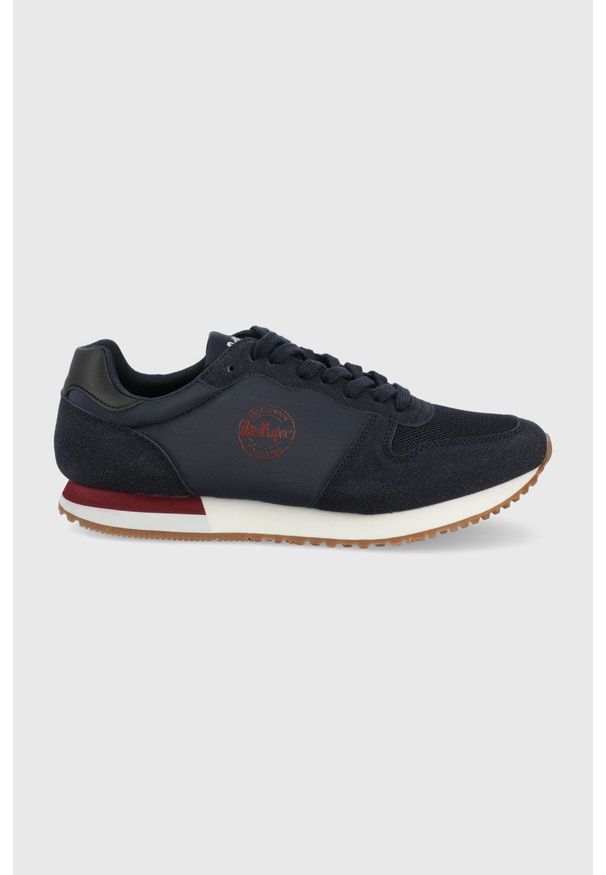 Lee Cooper buty kolor granatowy. Zapięcie: sznurówki. Kolor: niebieski. Materiał: guma