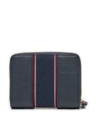 TOMMY HILFIGER - Tommy Hilfiger Mały Portfel Damski Th Legacy Med Za AW0AW16924 Granatowy. Kolor: niebieski. Materiał: skóra