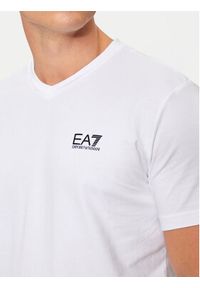 EA7 Emporio Armani T-Shirt 8NPT27 PJVQZ 1100 Biały Regular Fit. Kolor: biały. Materiał: bawełna