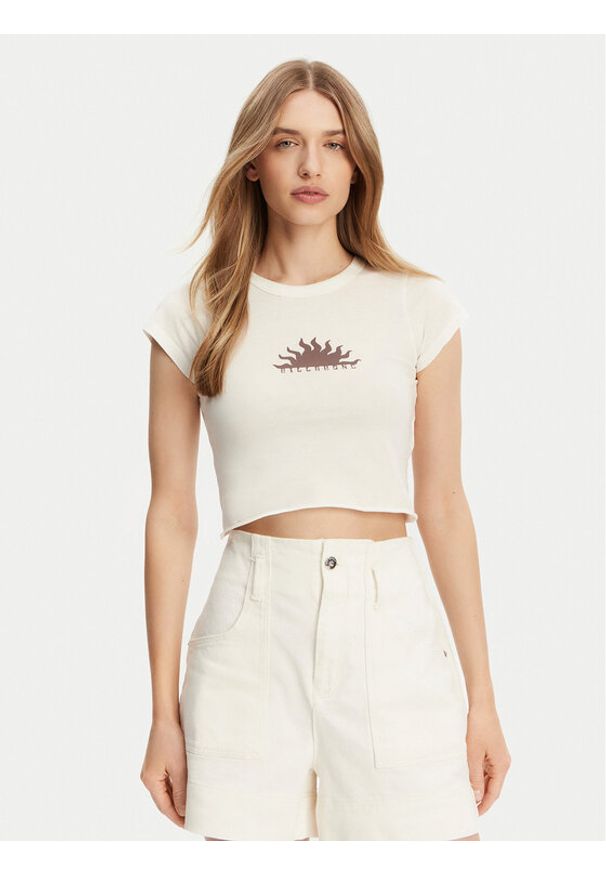 Billabong Top EBJZT00436 Biały Regular Fit. Kolor: biały. Materiał: bawełna