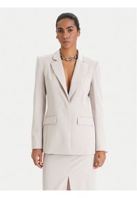 Patrizia Pepe Marynarka 8S0582/A498-S748 Szary Regular Fit. Kolor: szary. Materiał: syntetyk #1