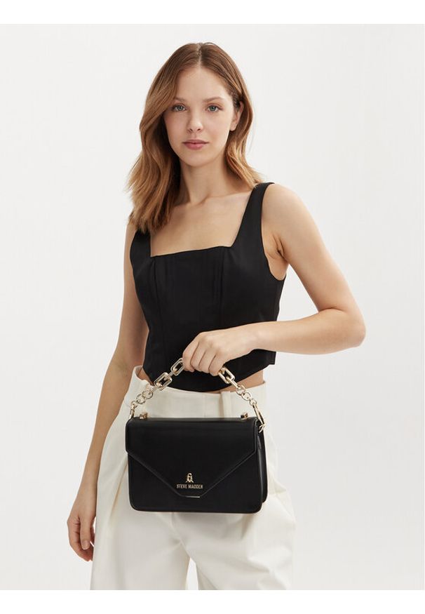 Steve Madden Torebka Bindio-L SM13000788-02002 Czarny. Kolor: czarny. Materiał: skórzane