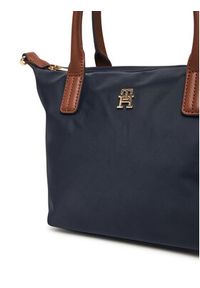 TOMMY HILFIGER - Tommy Hilfiger Torebka Popette Mini Tote AW0AW17709 Granatowy. Kolor: niebieski #6