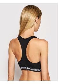 Karl Lagerfeld - KARL LAGERFELD Biustonosz top Logo 211W2102 Czarny. Kolor: czarny. Materiał: lyocell #5