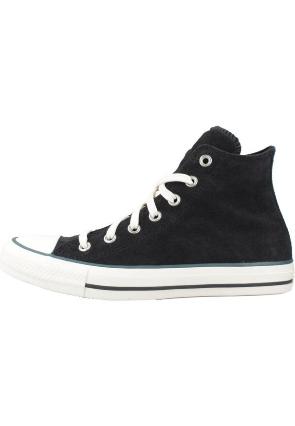 Converse - Buty CONVERSE CHUCK TAYLOR ALL STAR CONTRAST SUEDE Czarny. Kolor: czarny. Materiał: tkanina