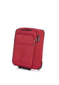 Ochnik - Komplet walizek na kółkach 19'/24'/28'. Kolor: czerwony. Materiał: poliester, kauczuk, materiał, nylon, guma #11