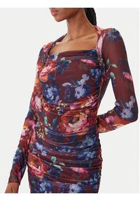 Guess Sukienka koktajlowa W5BK65 KCZC2 Kolorowy Slim Fit. Materiał: syntetyk. Wzór: kolorowy. Styl: wizytowy #5
