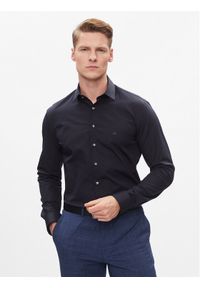 Calvin Klein Koszula K10K112744 Granatowy Slim Fit. Kolor: niebieski. Materiał: bawełna #1