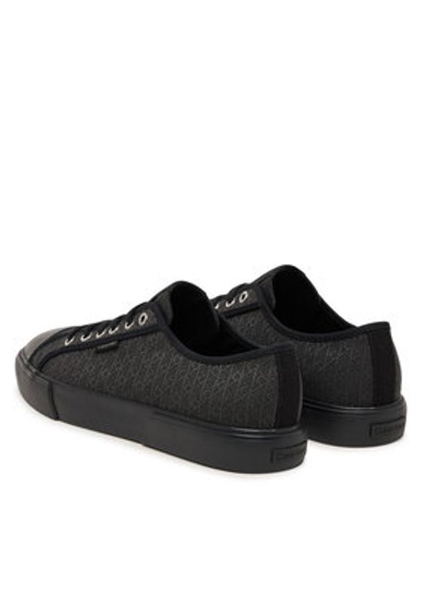 Calvin Klein Trampki Vulc Laceup Cv Aop HM0HM02122 Czarny. Kolor: czarny. Materiał: materiał