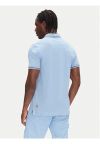 Aeronautica Militare Polo 251PO1850P191 Niebieski Slim Fit. Typ kołnierza: polo. Kolor: niebieski. Materiał: bawełna #4
