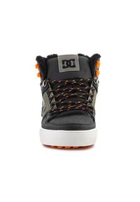DC Shoes - Buty do chodzenia męskie DC Pure High-top. Zapięcie: sznurówki. Kolor: zielony. Materiał: materiał, skóra, syntetyk. Szerokość cholewki: normalna