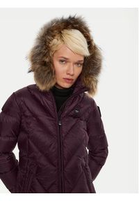 Blauer Płaszcz zimowy 24WBLDK03052 Bordowy Regular Fit. Kolor: czerwony. Materiał: syntetyk. Sezon: zima