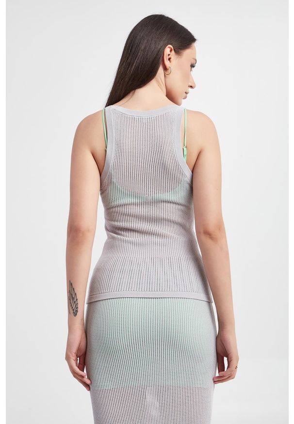 Patrizia Pepe - Top damski ażurowy PATRIZIA PEPE. Wzór: ażurowy