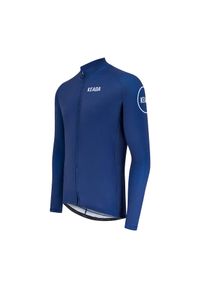 KEADA SPORTS - Męska koszulka kolarska z długim rękawem – Granatowa. Kolor: niebieski. Długość rękawa: długi rękaw. Długość: długie. Sport: kolarstwo