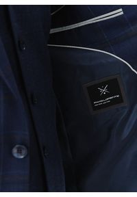 Pako Lorente - PAKO LORENTE – Granatowa marynarka garniturowa w kraciasty deseń. Okazja: na wesele, na ślub cywilny, na komunię. Kolor: niebieski. Materiał: poliester, wełna, lycra #8