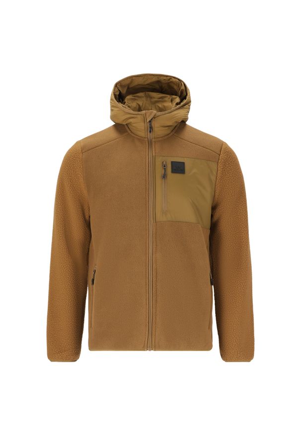 Polar z kapturem Whistler Makaloo. Typ kołnierza: kaptur. Kolor: żółty. Materiał: polar. Sezon: jesień