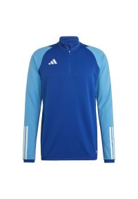 Bluza z długim rękawem piłkarska męska Adidas Tiro 23 Competition. Kolor: niebieski. Długość rękawa: długi rękaw. Długość: długie. Sport: piłka nożna